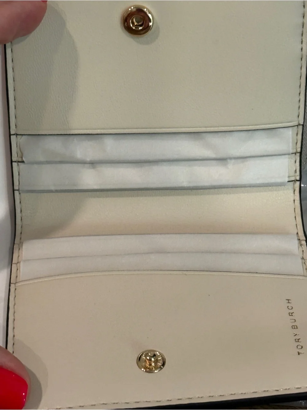 Tory Burch Emerson Gold Metallic Charms Mini Wallet 177012 retail $245 NWT